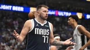 Luka Dončić, player of the Dallas Mavericks.
