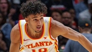 Zacharie Risacher, player of the Atlanta Hawks.