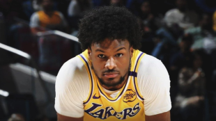 Bronny James, player for the Los Angeles Lakers.