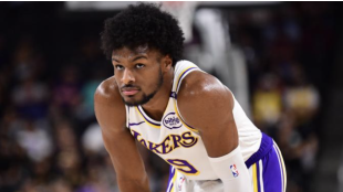 Bronny James, player for the Los Angeles Lakers.