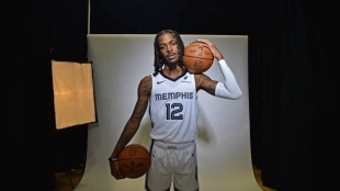 Ja Morant at Memphis Grizzlies Media Day. Photo: gettyimages