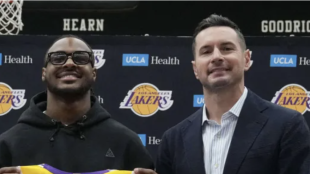 JJ Redick, junto a Bronny James, en Los Angeles Lakers.