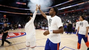 Knicks' Gesture. Photo: gettyimages
