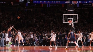 Jalen Brunson, game-winning shot against the Nets. Photo: gettyimages.