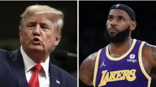 LeBron James, alongside Donald Trump.