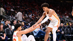 Jalen Johnson and Risacher, key players for the Hawks. Photo: gettyimages