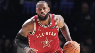 LeBron James, NBA star.