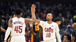 Mitchell and Garland, great NBA duo. Photo: gettyimages