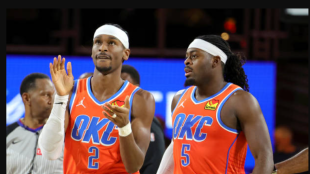 Victory of Thunder in NBA Cup 2024. Photo: gettyimages