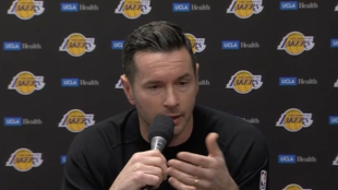 JJ Redick, entrenador de Los Angeles Lakers. 