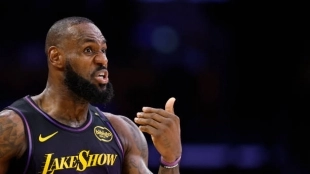 LeBron James, exhibition. Photo: gettyimages.