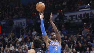 Shai Gilgeous-Alexander, en un partido contra Utah Jazz