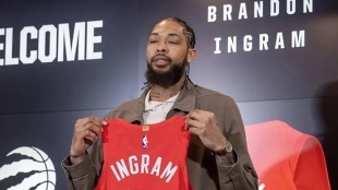 Brandon Ingram, player for the Toronto Raptors.