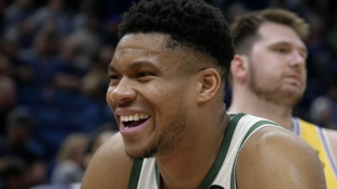 Giannis and Luka Doncic, NBA stars.