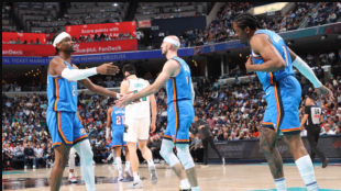 Mejor quinteto NBA de los Thunder. Foto: gettyimages