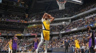 Myles Turner, a priority for the Lakers. Photo: gettyimages.