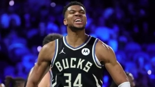 Giannis Antetokounmpo, star of the Milwaukee Bucks.