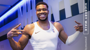 Giannis Antetokounmpo, NBA star.