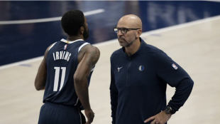 Jason Kidd talking about Kyrie Irving's injury.