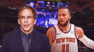 Ben Stiller and Jalen Brunson, fans of Tom Thibodeau.
