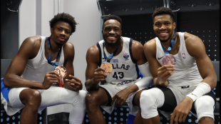 Giannnis Antetokounmpo, bronce con Grecia. 