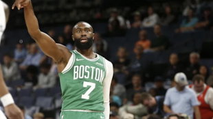 Jaylen Brown, estrella de Boston Celtics. 