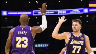 Doncic, alongside LeBron in the Clippers vs. Lakers.