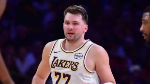 Luka Doncic, star of the Los Angeles Lakers.
