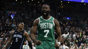 Jaylen Brown, star of the Boston Celtics.