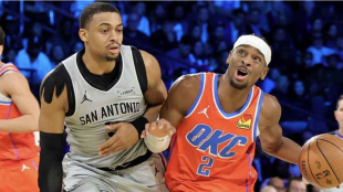 Shai Gilgeous-Alexander in OKC's defeat in the NBA Cup.