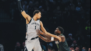 Anthony Edwards pudo con Victor Wembanyama