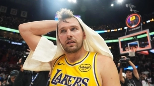 Luka Doncic, star of the Los Angeles Lakers.