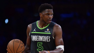 Anthony Edwards, star of the Minnesota Timberwolves.