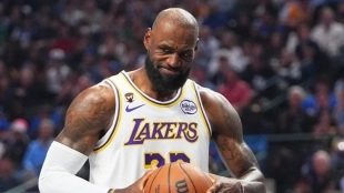 LeBron James, star of the Los Angeles Lakers.
