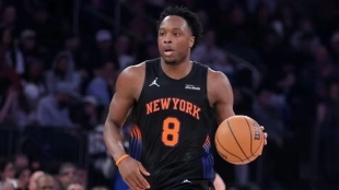 OG Anunoby, player for the New York Knicks.