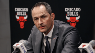 Arturas Karnisovas, in his time with the Chicago Bulls.