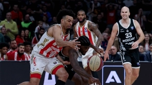 Caos y tensión en el derbi serbio de la Euroliga