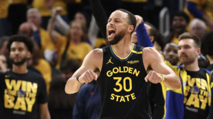 Stephen Curry, estrella de Golden State Warriors. 