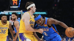 Paliza casi sin querer de unos Oklahoma City Thunder muy superiores a Los Angeles Lakers