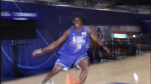 Rueben Chinyelu asombra en el Combine por su surrealista envergadura