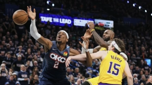 Holmgren y Shai ponen el 2-0 de OKC ante unos Lakers impotentes